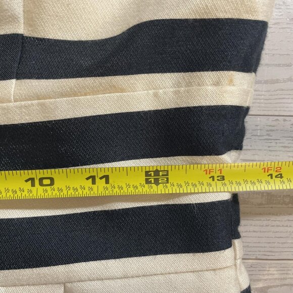 Fifth Avenue Navy Blue Cream Striped - Picture 2 of 3